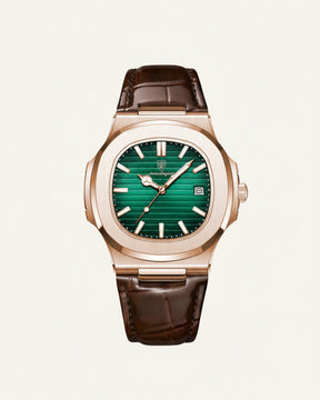 St. Martin Co Rose Gold Integrated Sport Watch Slate Dial — detail view