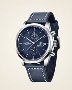 St. Martin Co Rose Gold Chronograph with Black Dial — lifestyle view