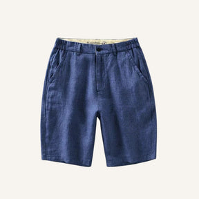 St. Martin Co Stone Linen Shorts Relaxed Chino Cut — detail view
