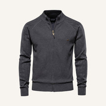 St. Martin Co Teal Full-Zip Textured Knit Cardigan — detail view