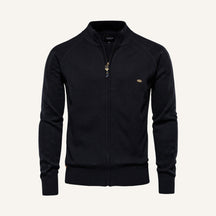 St. Martin Co Teal Full-Zip Textured Knit Cardigan — detail view