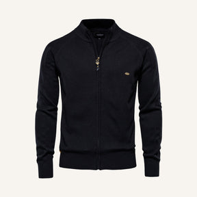 St. Martin Co Teal Full-Zip Textured Knit Cardigan — detail view