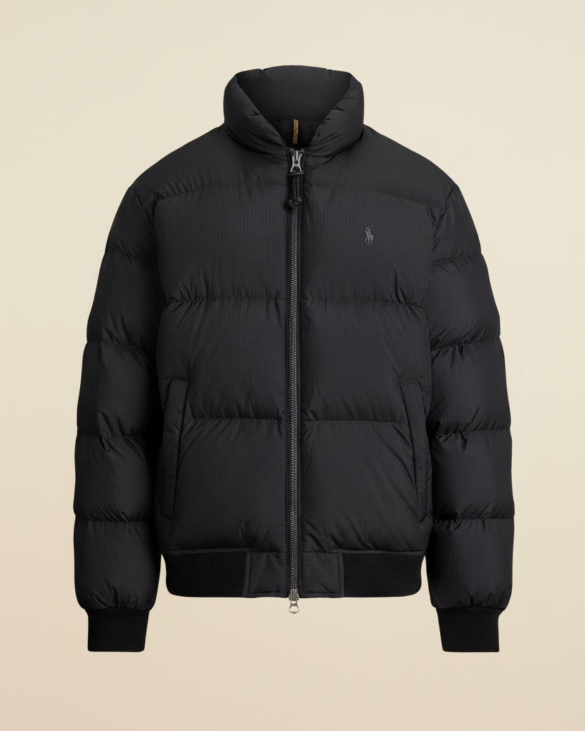 St. Martin Co RL Chalk Ripstop Quilted Zip Jacket — lifestyle view