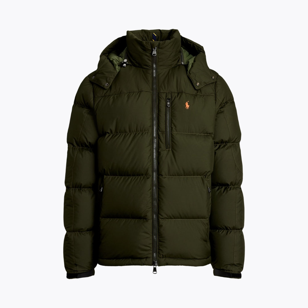 St. Martin Co RL Hooded Channel-Quilted Puffer Jacket — side view