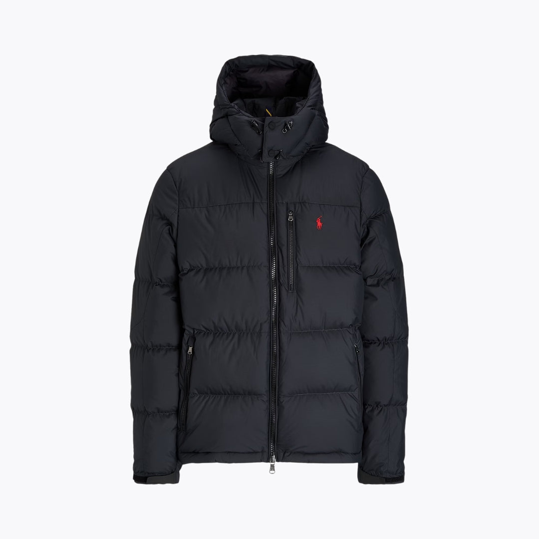 St. Martin Co RL Hooded Channel-Quilted Puffer Jacket — front view