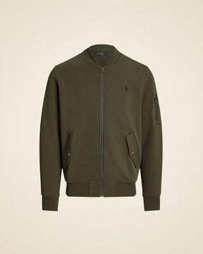 St. Martin Co RL Navy Fleece Bomber — back view