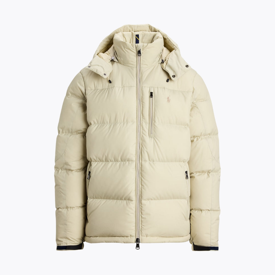 St. Martin Co RL Hooded Channel-Quilted Puffer Jacket — detail view