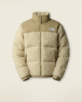 St. Martin Co TNF Black Sherpa Quilted Zip Jacket — detail view