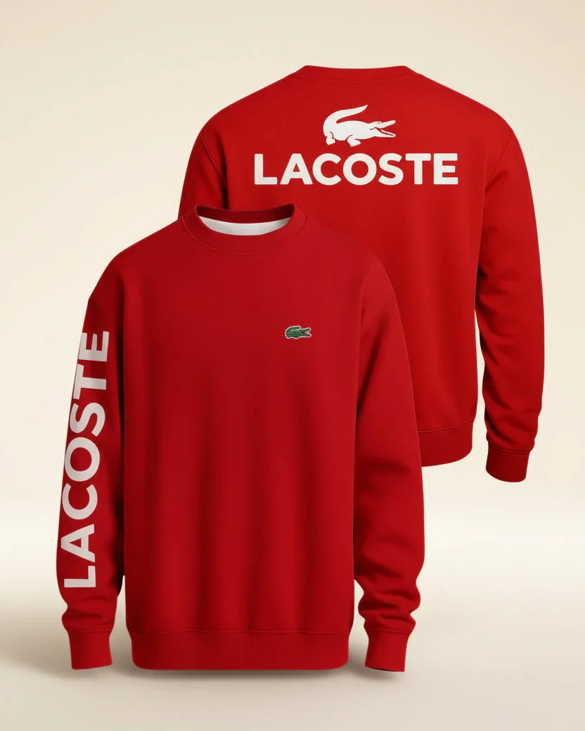 St. Martin Co LC Forest Crewneck Sleeve-Script Sweatshirt — detail view