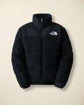 St. Martin Co TNF Black Sherpa Quilted Zip Jacket — detail view