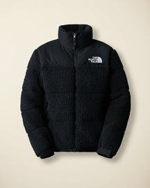 St. Martin Co TNF Black Sherpa Quilted Zip Jacket — detail view