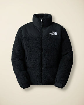 St. Martin Co TNF Black Sherpa Quilted Zip Jacket — detail view