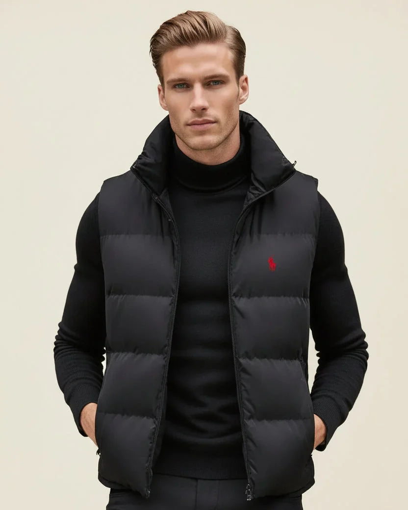 St. Martin Co RL Alpine Gilet and Roll-Neck Set — back view