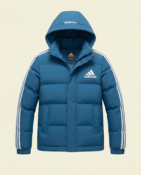 St. Martin Co AD Teal Hooded Quilted Puffer Jacket — detail view