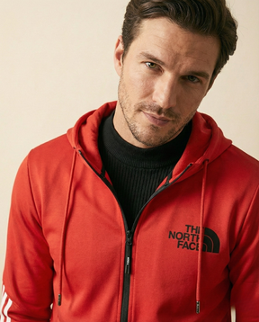 St. Martin Co TNF Red Zip Hoodie and Track Trouser Set — back view