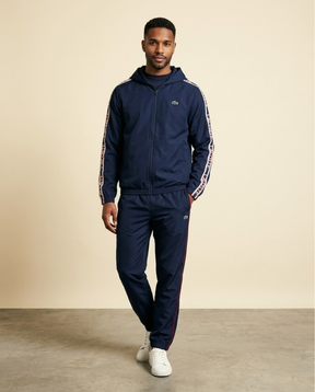 St. Martin Co LC Navy Taped Hooded Tracksuit Set — detail view