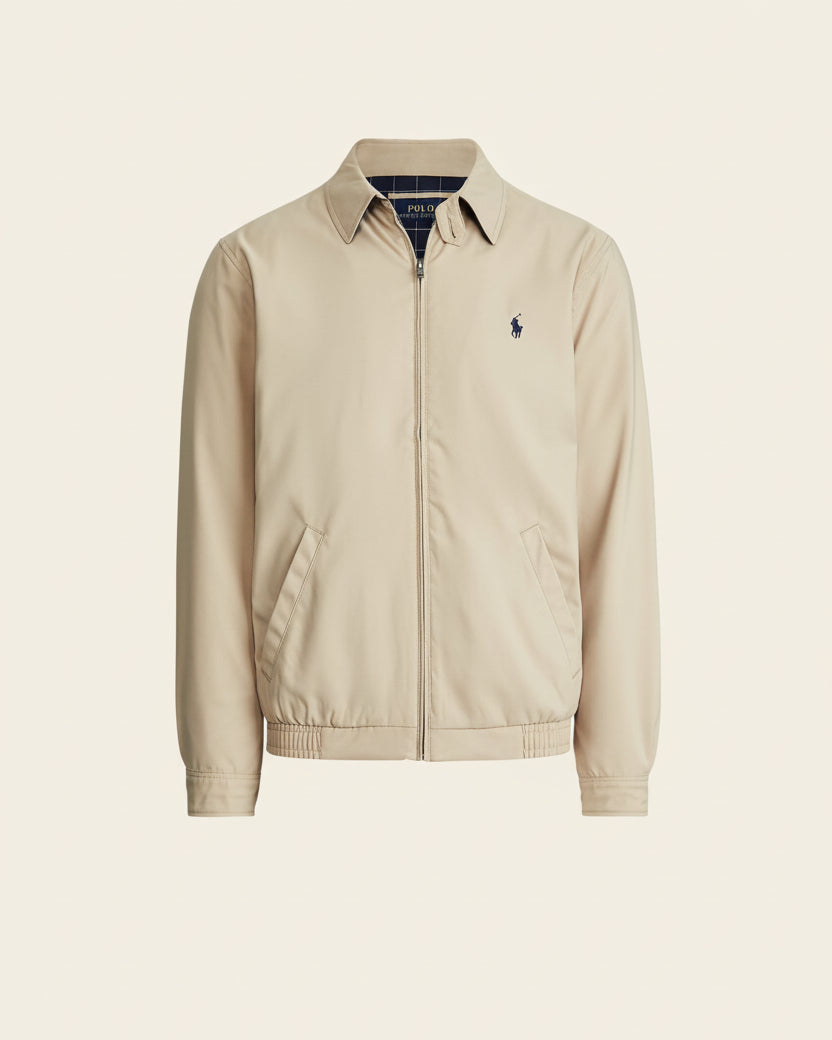 St. Martin Co RL Navy Bi-Swing Harrington Jacket — lifestyle view