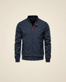 St. Martin Co Black Bomber Jacket Mustard-Lined Shell — side view