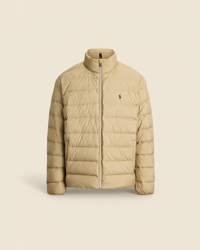 St. Martin Co RL Quilted Stand-Collar Down Jacket — detail view