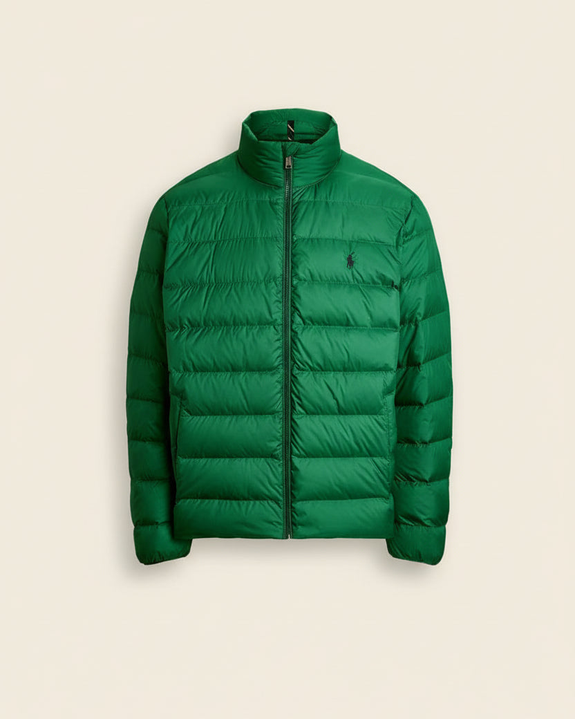 St. Martin Co RL Quilted Stand-Collar Down Jacket — detail view