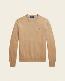 St. Martin Co RL Navy Fine Knit Crewneck Sweater — detail view