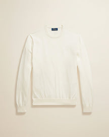 St. Martin Co RL Navy Fine Knit Crewneck Sweater — lifestyle view