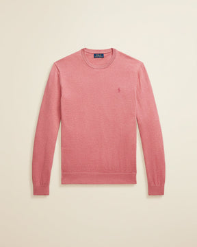 St. Martin Co RL Navy Fine Knit Crewneck Sweater — detail view