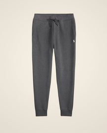 St. Martin Co RL Tapered Fleece Jogger in Black — detail view
