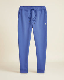 St. Martin Co RL Tapered Fleece Jogger in Black — detail view