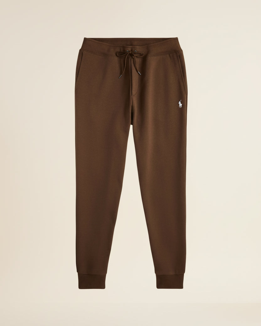 St. Martin Co RL Tapered Fleece Jogger in Black — lifestyle view