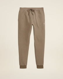 St. Martin Co RL Tapered Fleece Jogger in Black — detail view