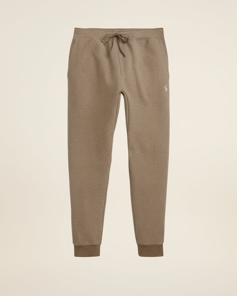 St. Martin Co RL Tapered Fleece Jogger in Black — detail view
