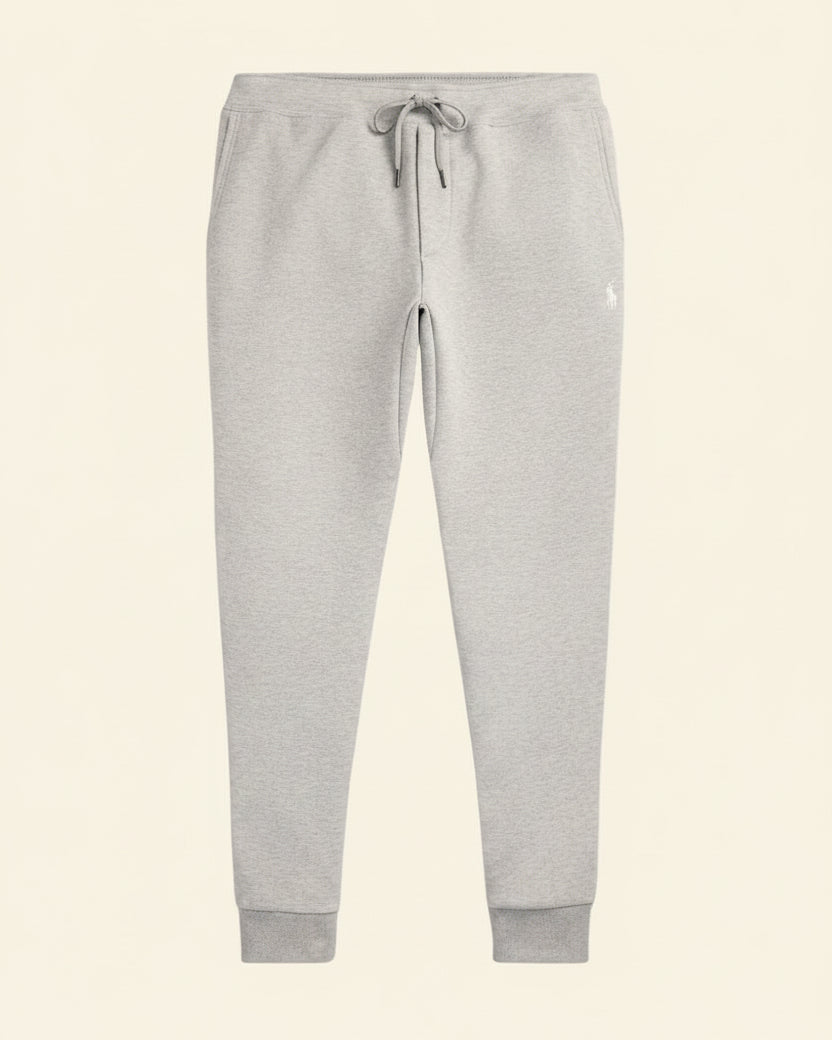 St. Martin Co RL Tapered Fleece Jogger in Black — detail view