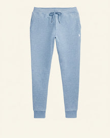 St. Martin Co RL Tapered Fleece Jogger in Black — detail view