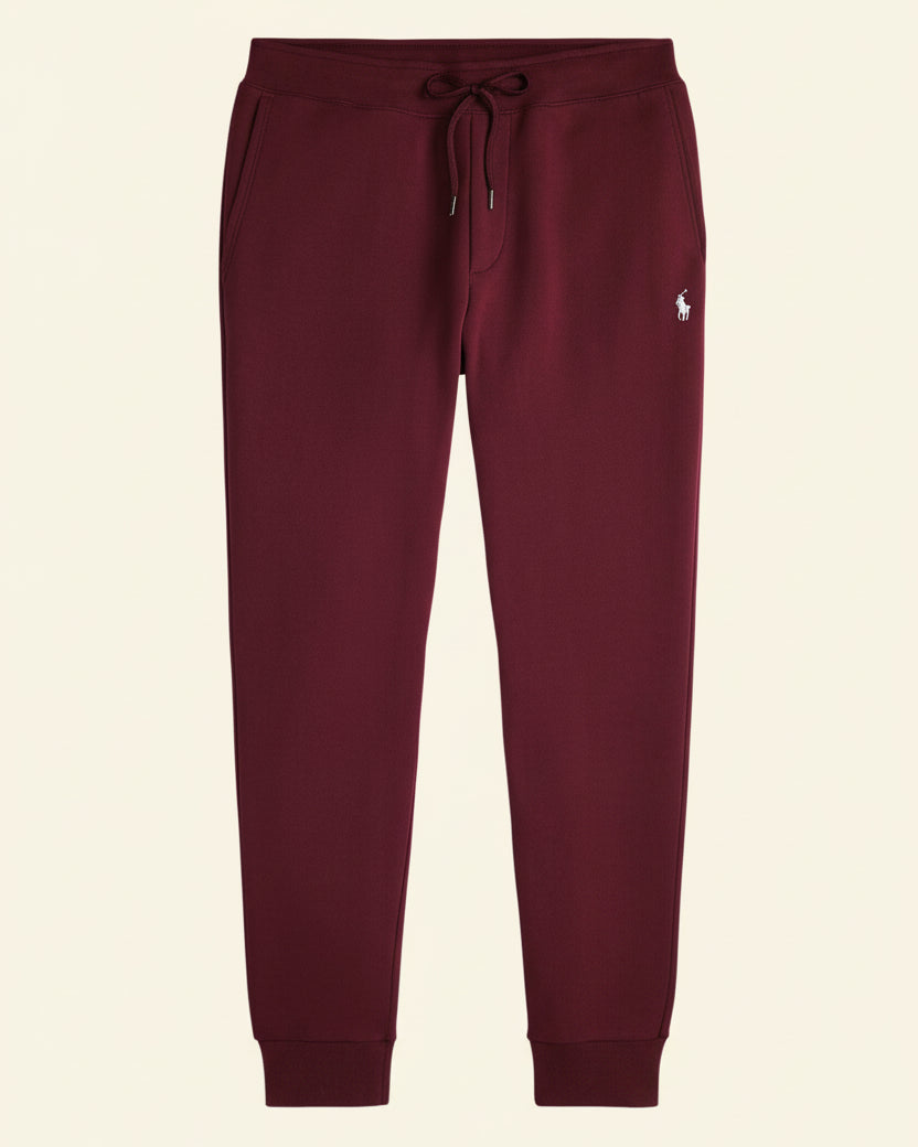 St. Martin Co RL Tapered Fleece Jogger in Black — detail view