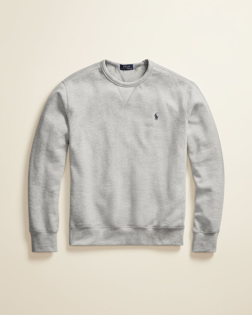 St. Martin Co RL Black Fleece Crewneck Sweatshirt — detail view