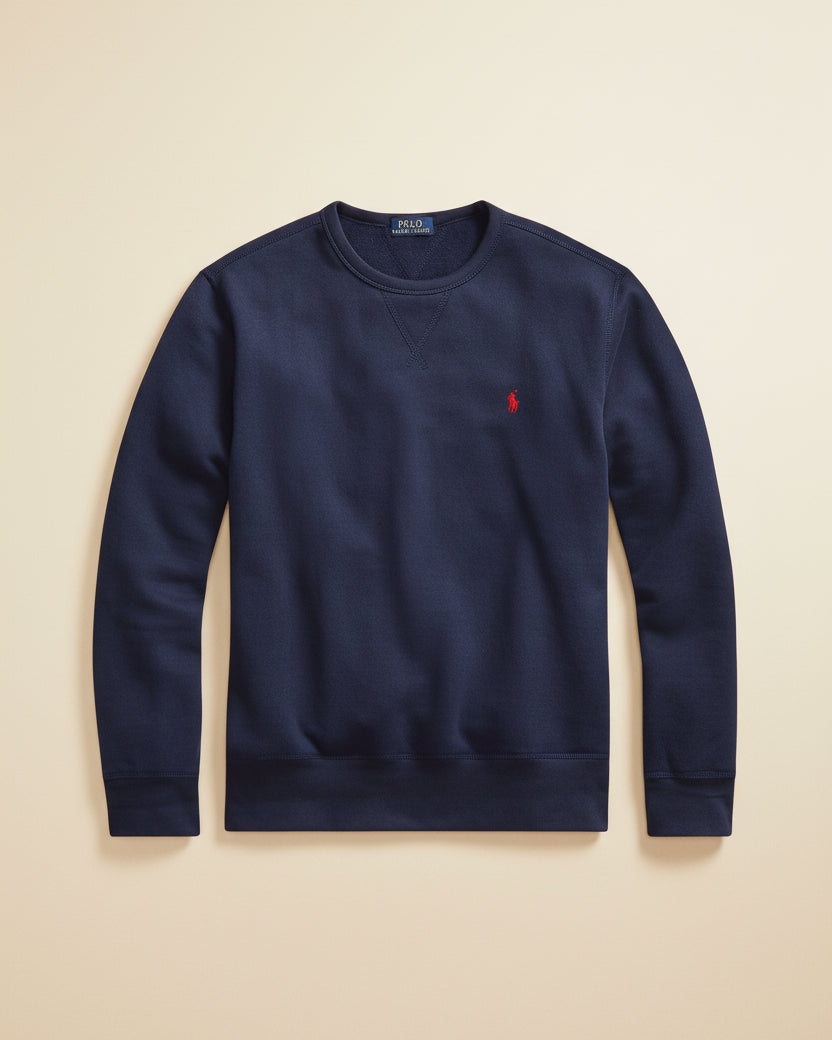 St. Martin Co RL Black Fleece Crewneck Sweatshirt — lifestyle view