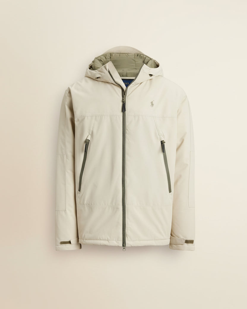St. Martin Co RL Hooded Padded Shell Jacket Black — lifestyle view