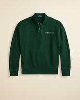 St. Martin Co RL Forest Green Polo Collar Sweatshirt — side view