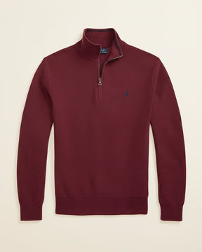 St. Martin Co RL Navy Waffle-Knit Quarter-Zip Pullover — detail view
