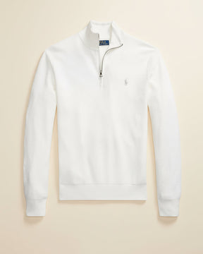 St. Martin Co RL Navy Waffle-Knit Quarter-Zip Pullover — detail view