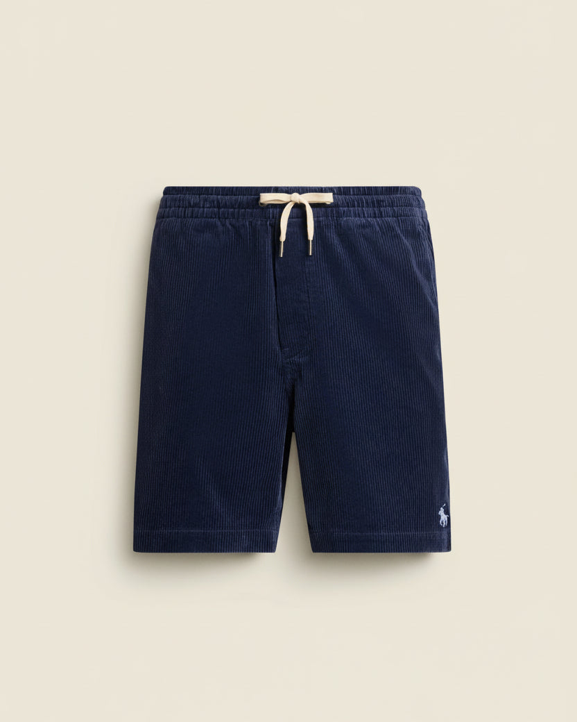 St. Martin Co RL Navy Corduroy Drawstring Short — back view