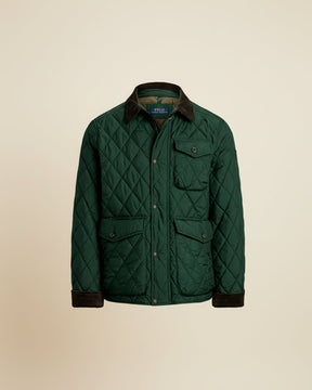 St. Martin Co RL Diamond-Quilted Snap-Collar Field Jacket — detail view