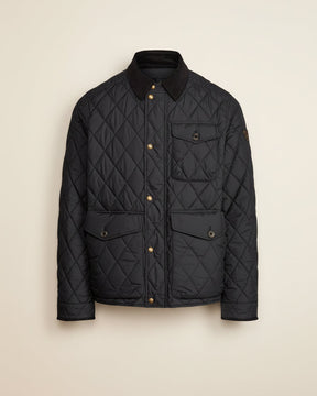 St. Martin Co RL Diamond-Quilted Snap-Collar Field Jacket — detail view