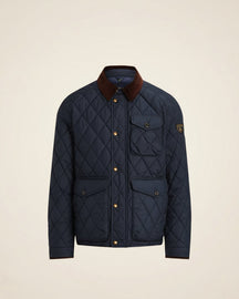 St. Martin Co RL Diamond-Quilted Snap-Collar Field Jacket — lifestyle view