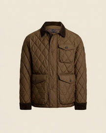 St. Martin Co RL Diamond-Quilted Snap-Collar Field Jacket — detail view