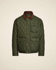 St. Martin Co RL Diamond-Quilted Snap-Collar Field Jacket — detail view