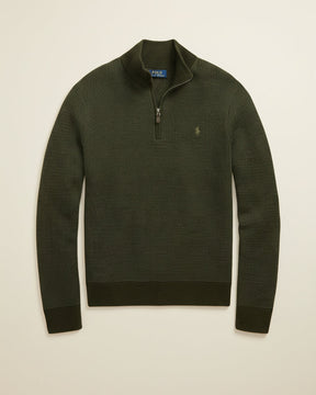 St. Martin Co RL Forest Waffle Half-Zip Knit — lifestyle view