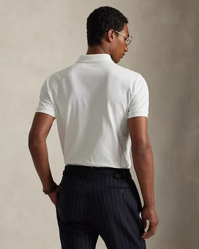 St. Martin Co RL Black Piqué Short-Sleeve Polo — detail view