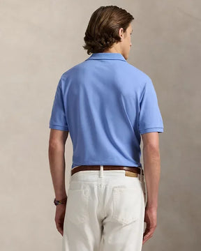 St. Martin Co RL Black Piqué Short-Sleeve Polo — detail view